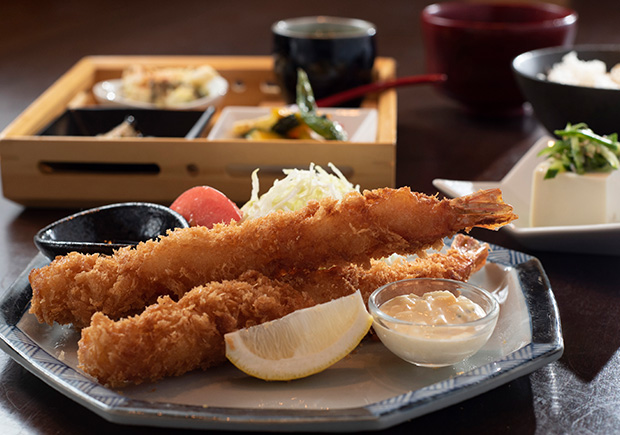 大エビフライ定食